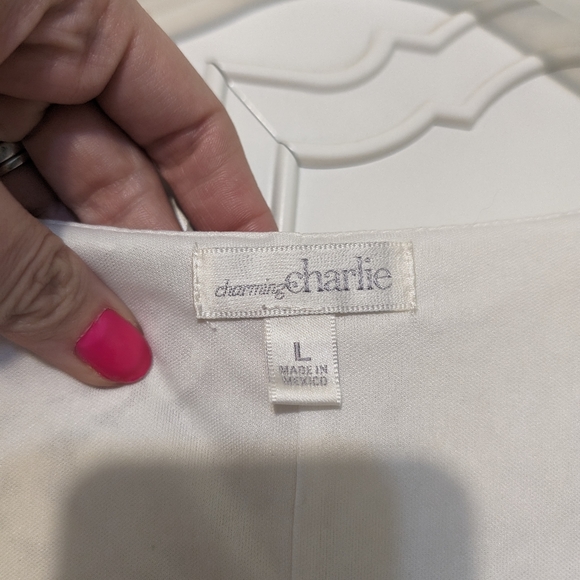 ๐ค Charming Charlie white lace mini dress - Picture 10 of 13